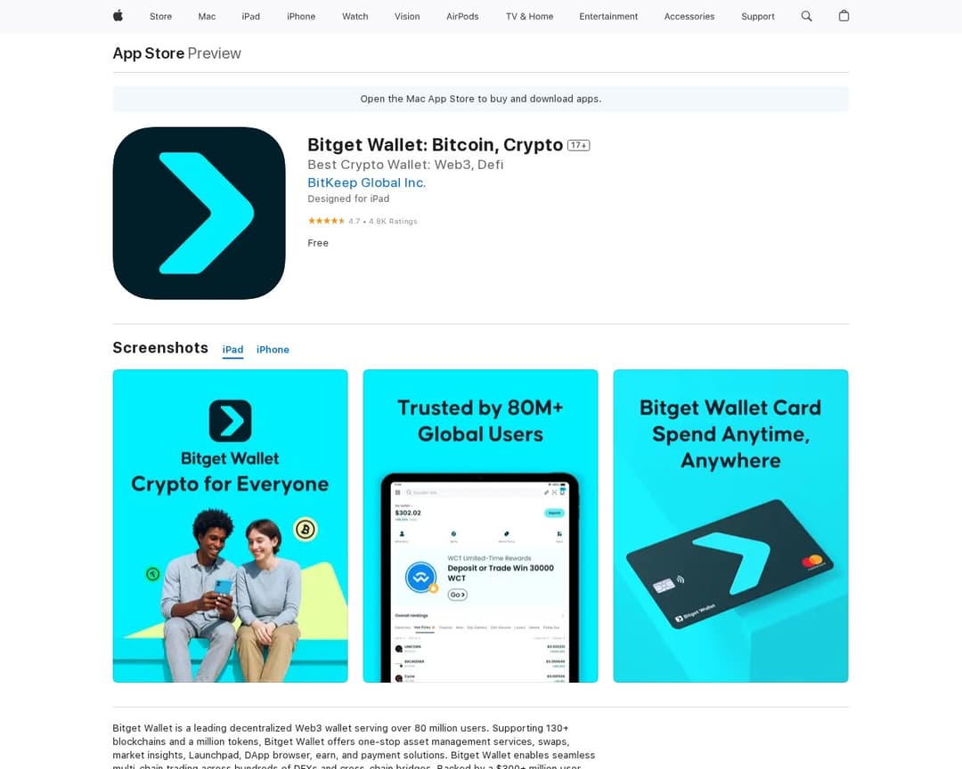 Bitget Wallet: Bitcoin, Crypto Finance