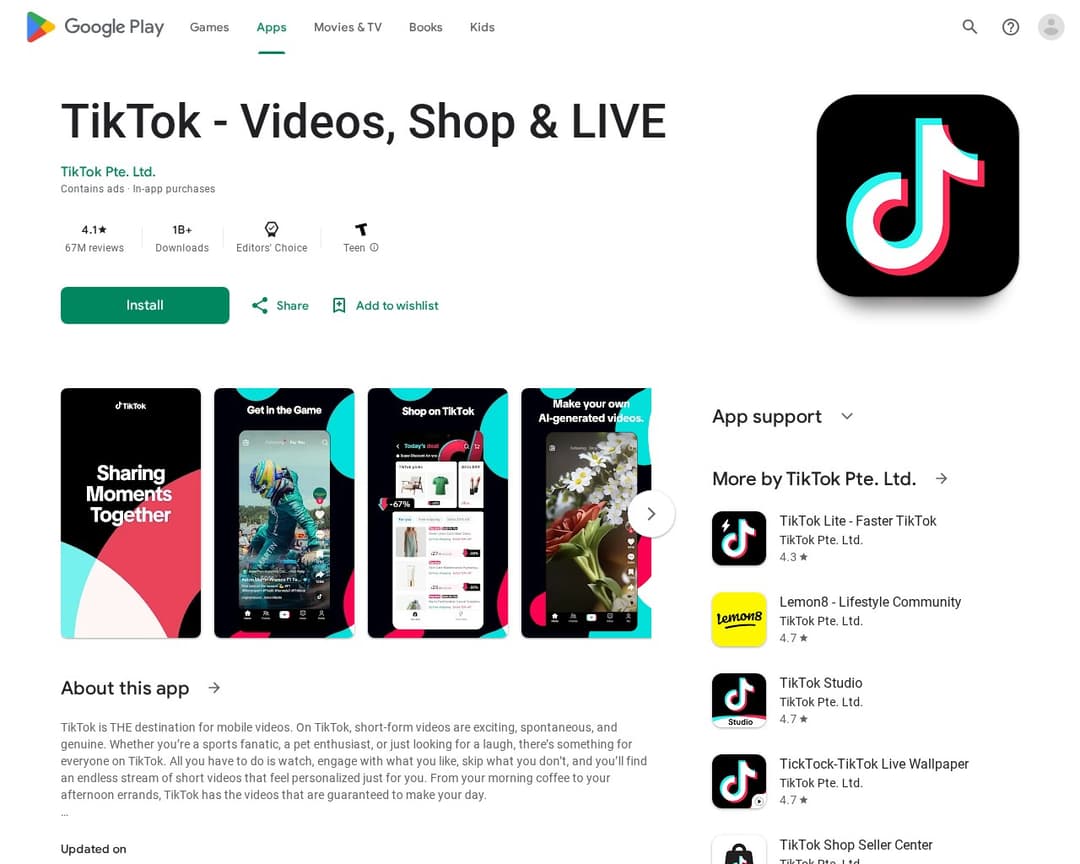 TikTok - Videos, Shop & LIVE