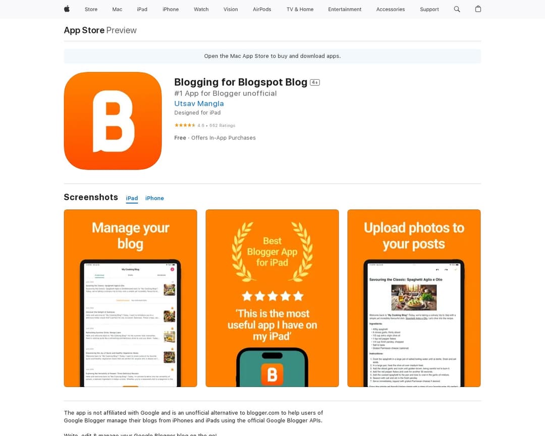Blogging for Blogspot Blog