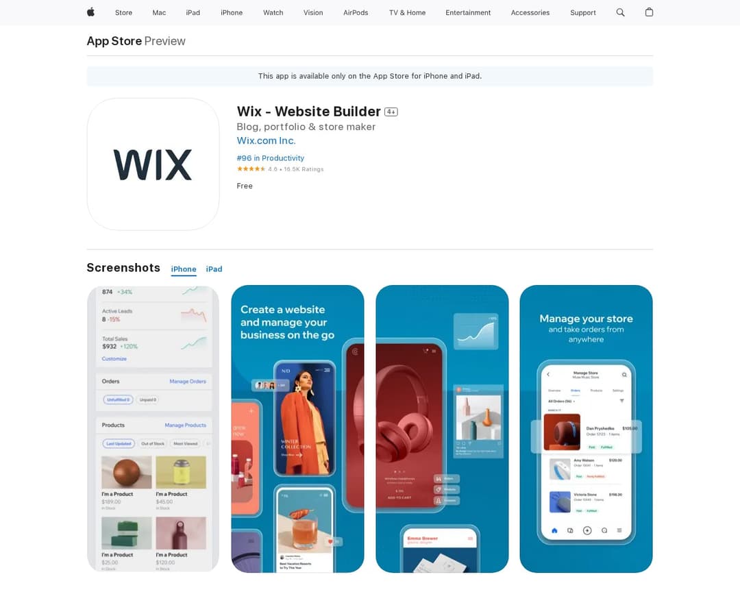Wix - Website Builder