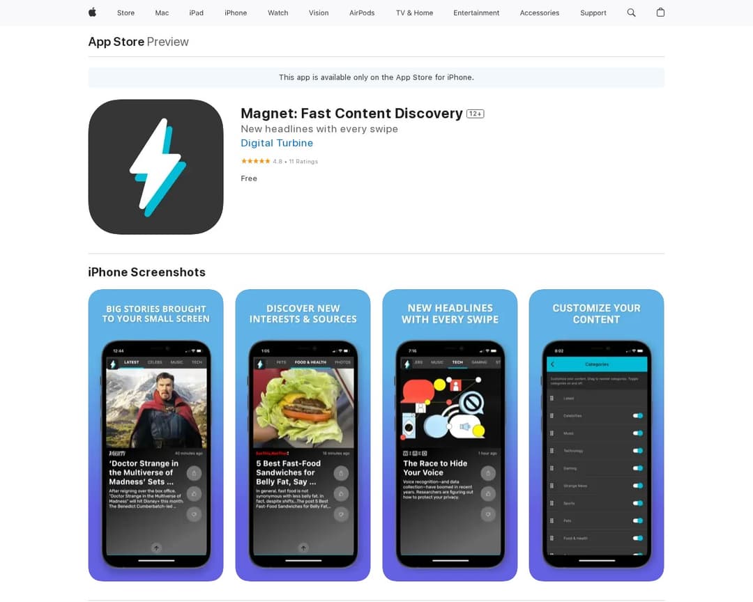 Magnet: Fast Content Discovery