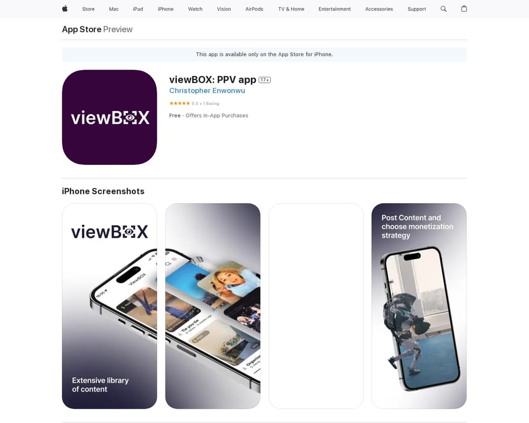 viewBOX: PPV app