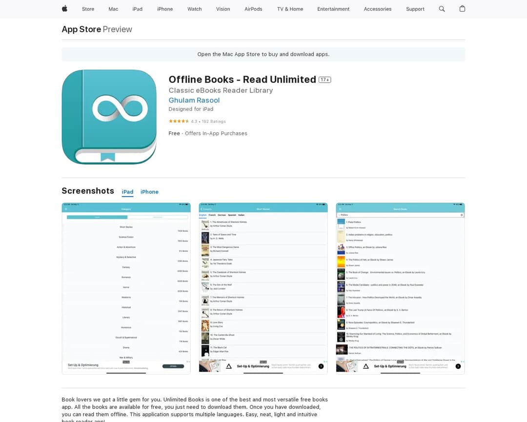 Offline Books - Read Unlimited