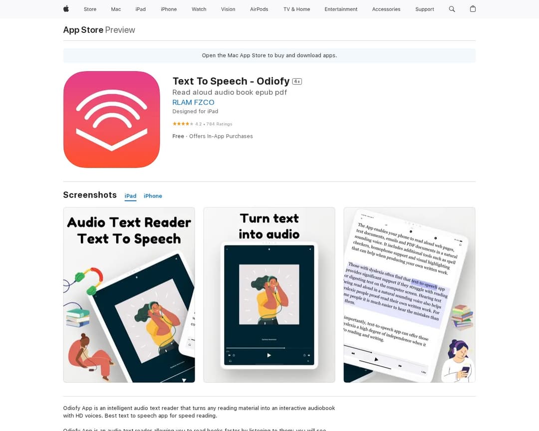 Text To Speech - Odiofy