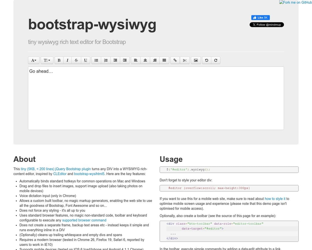 bootstrap-wysiwyg