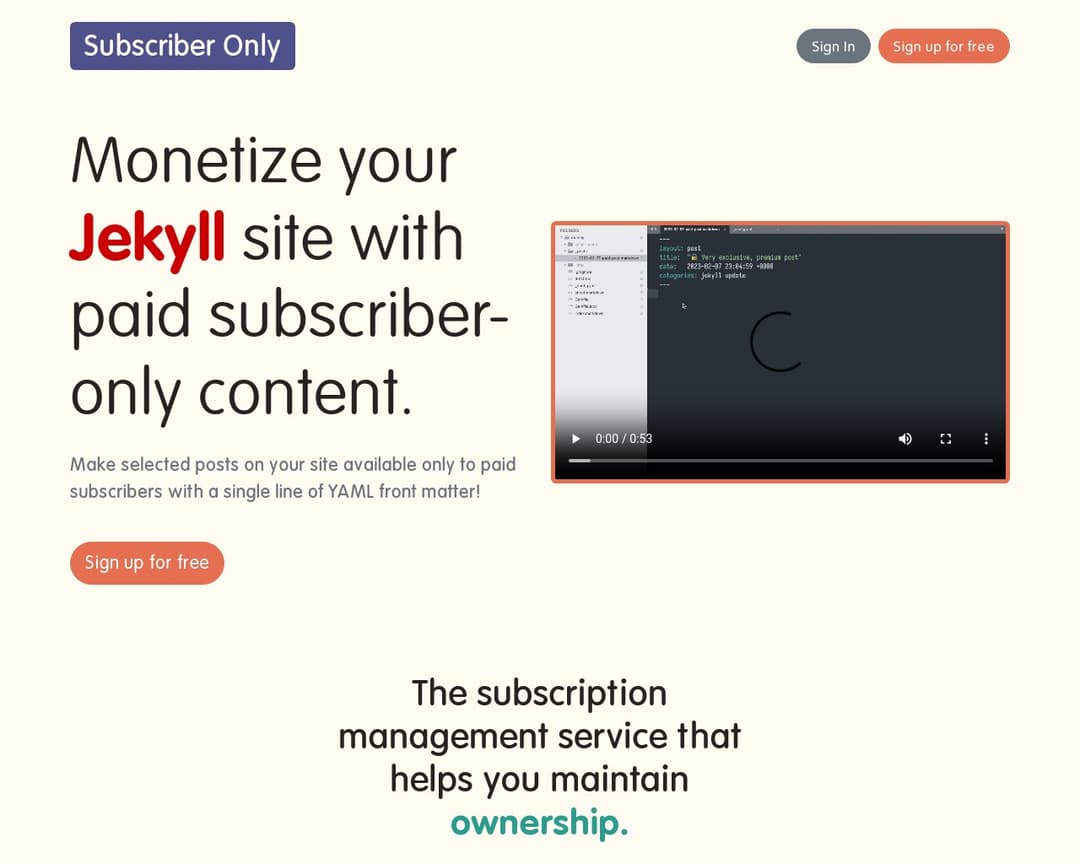 Subscriber Only