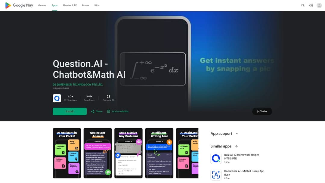 Question.AI - Chatbot&Math AI