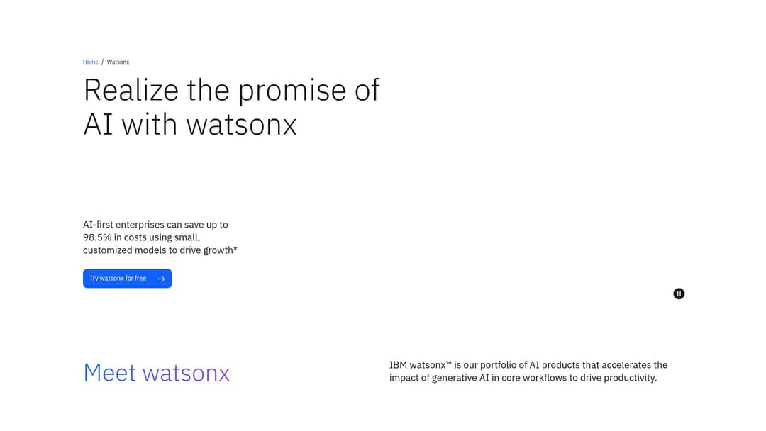 Meet watsonx