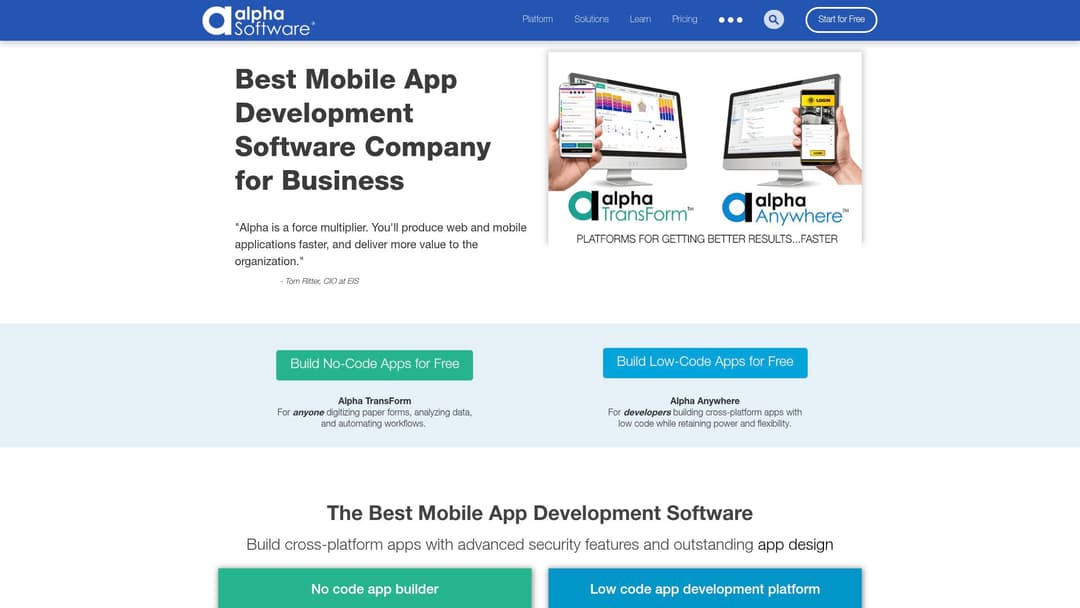 Alpha Anywhere