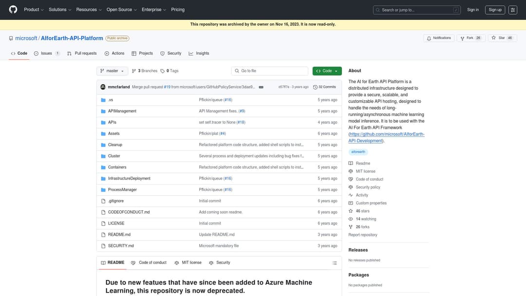 microsoft/AIforEarth-API-Platform