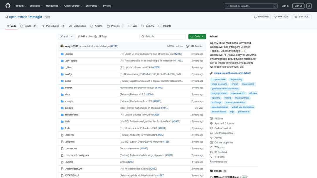 open-mmlab/mmagic