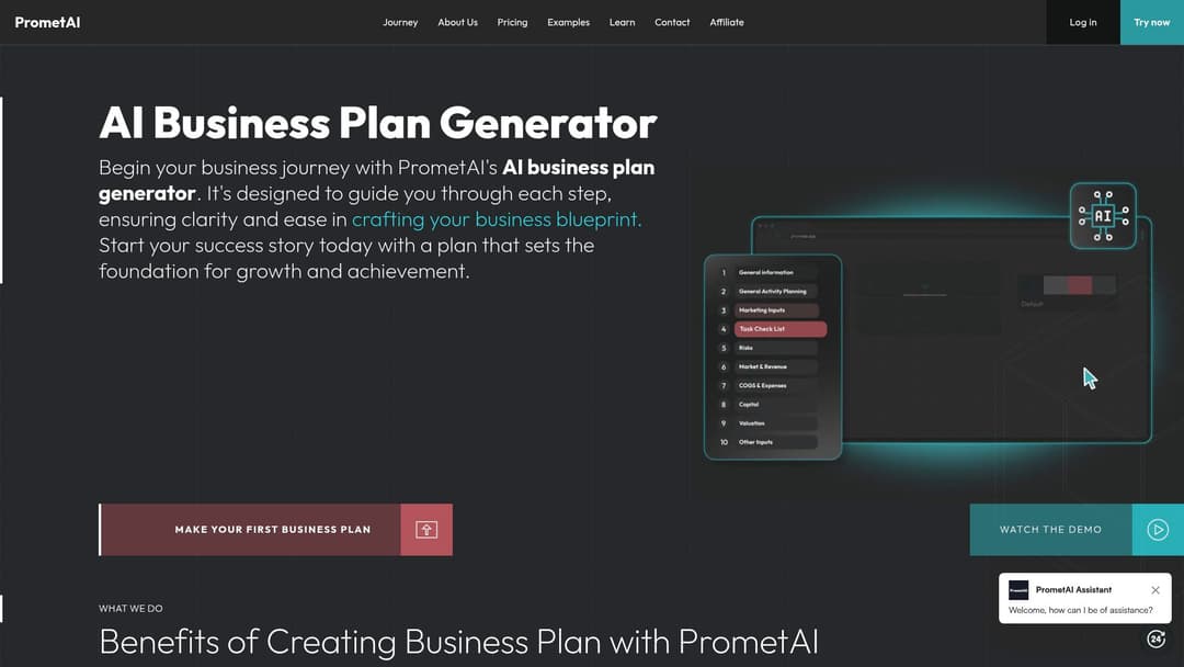 AI business plan generator