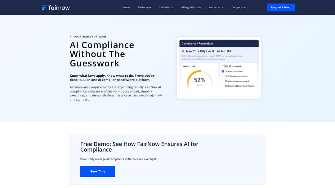 FairNow AI Compliance Software