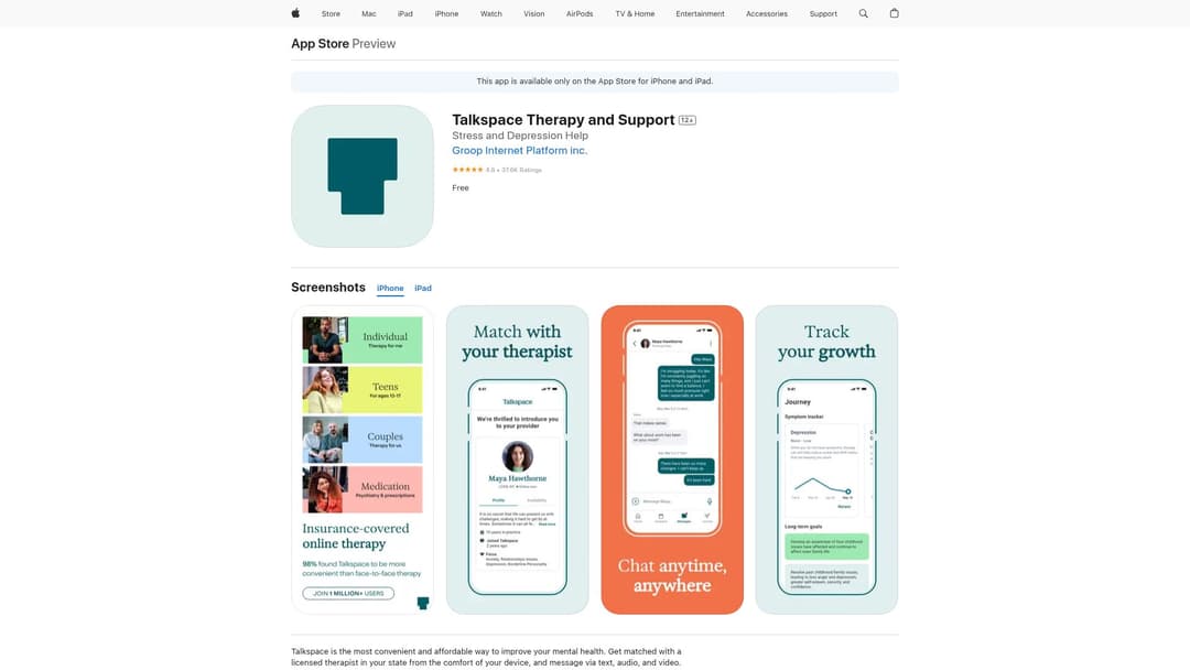 Talkspace Therapy and Support