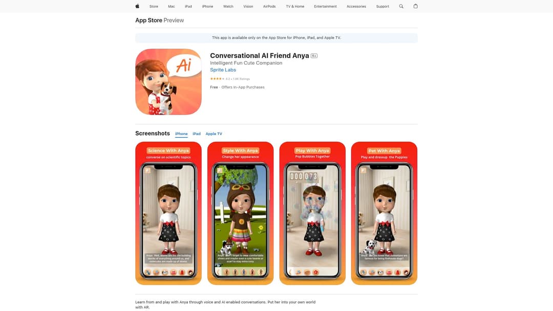Conversational AI Friend Anya