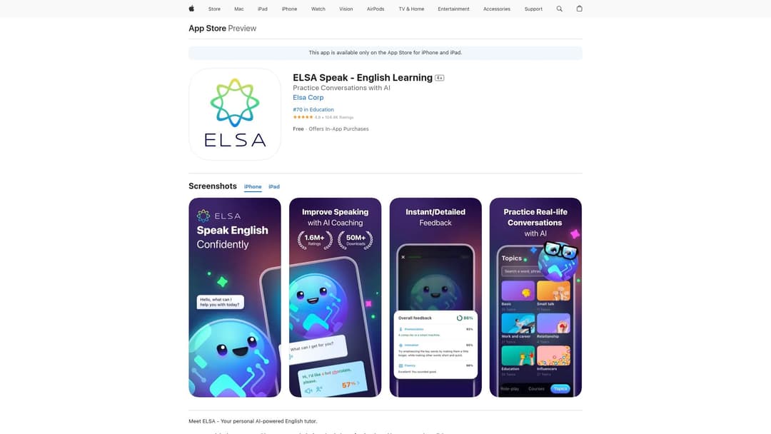 ELSA Speak - English Learning