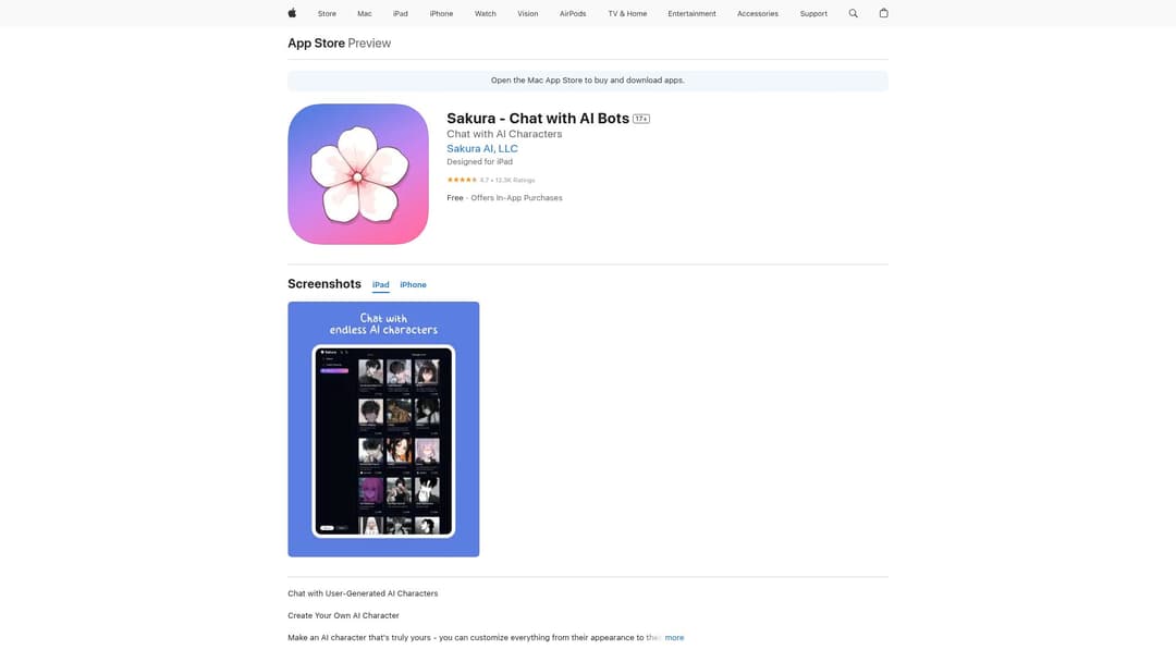 Sakura - Chat with AI Bots