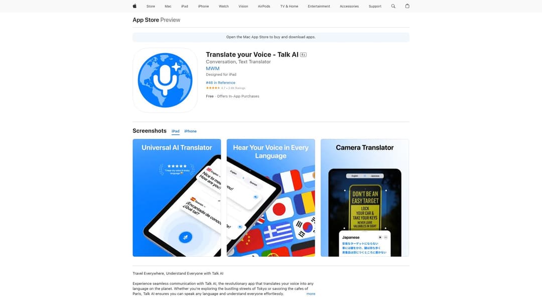 Translate your Voice - Talk AI