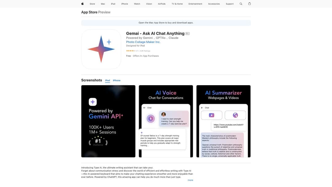Gemai - Ask AI Chat Anything