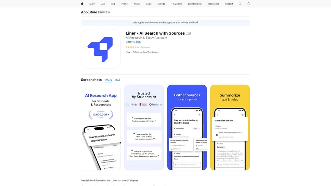 Liner - AI Search with Sources