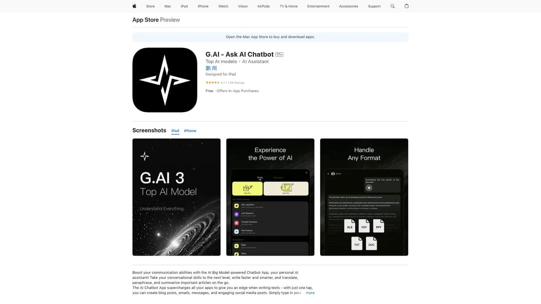G.AI - Ask AI Chatbot