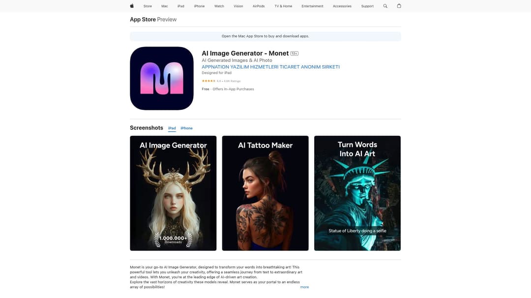 AI Image Generator - Monet