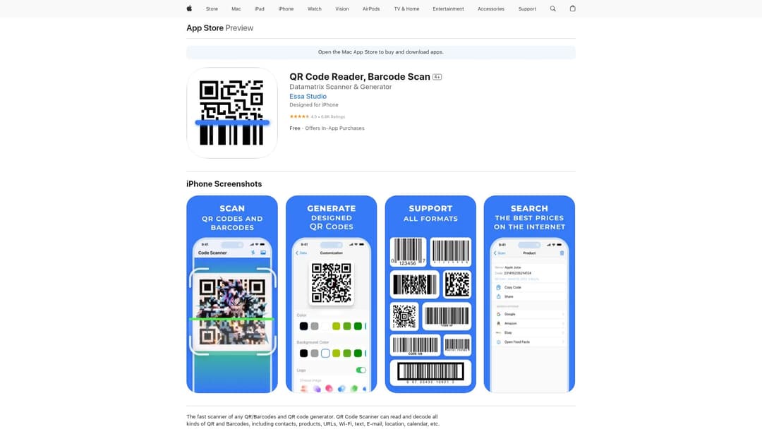 QR Code Reader, Barcode Scan