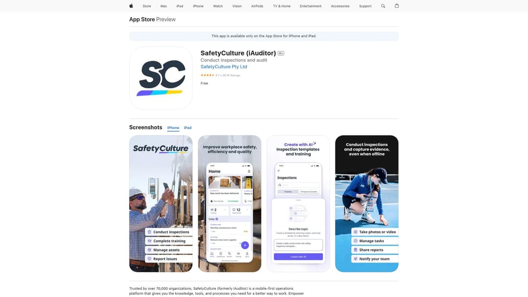 SafetyCulture (iAuditor)