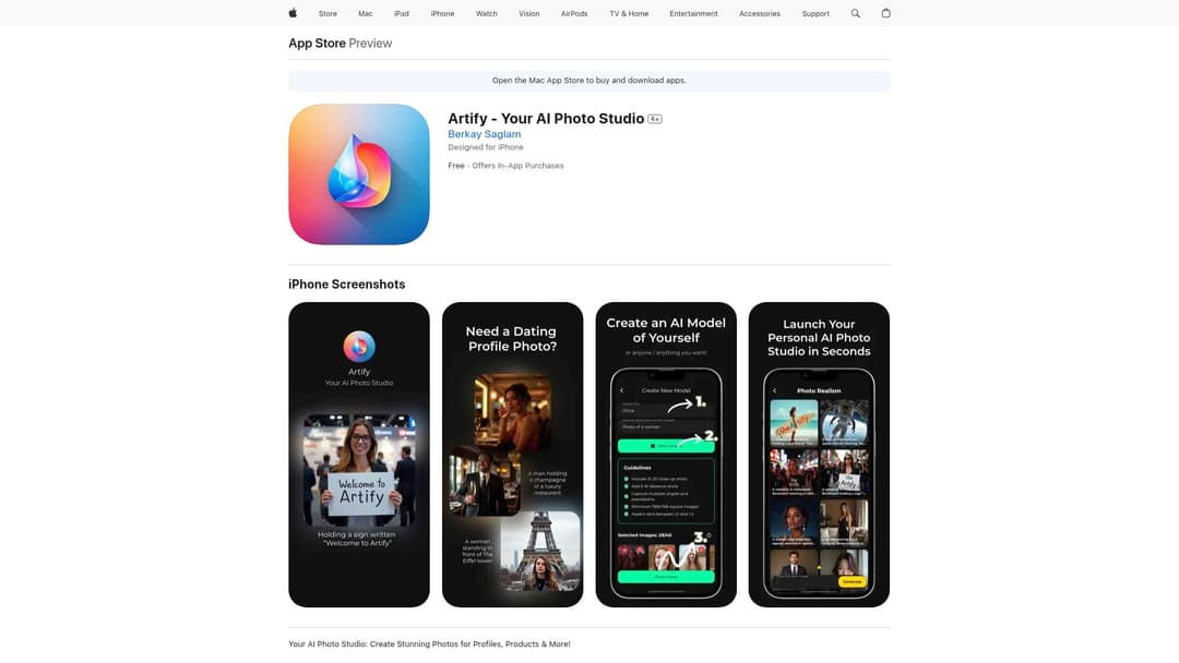 Artify - Your AI Photo Studio