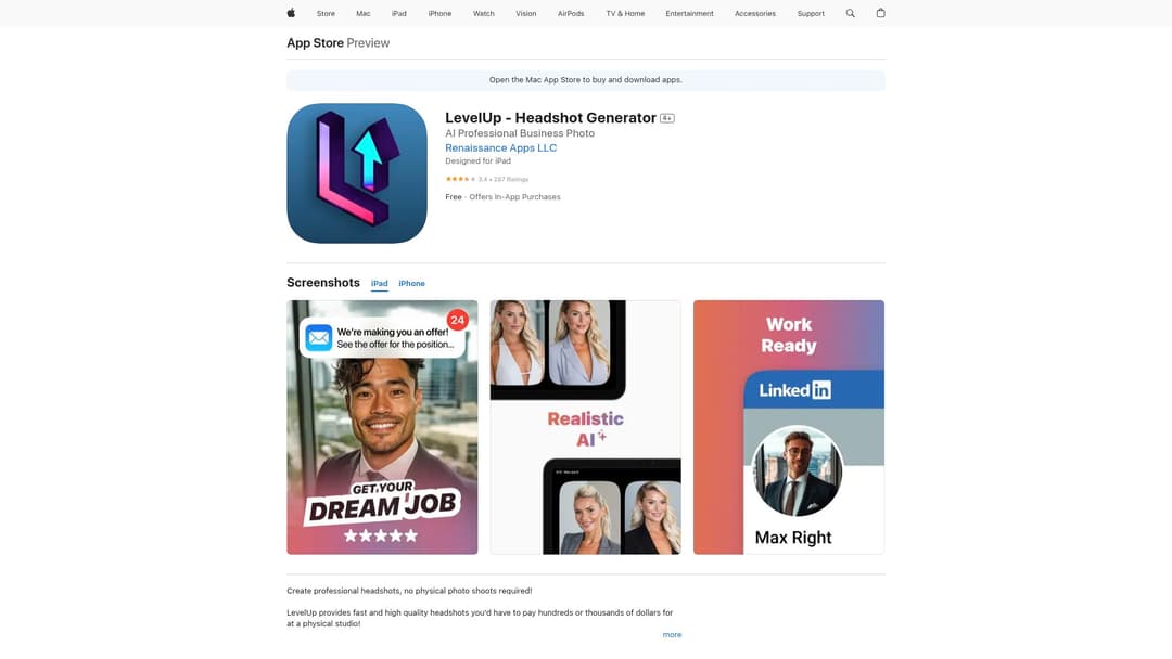 LevelUp - Headshot Generator