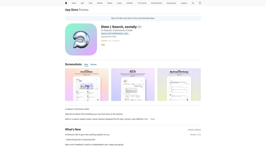 Diem | Search, socially
