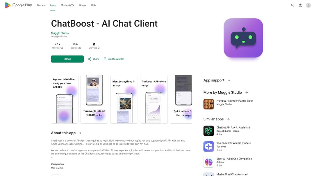 ChatBoost - AI Chat Client