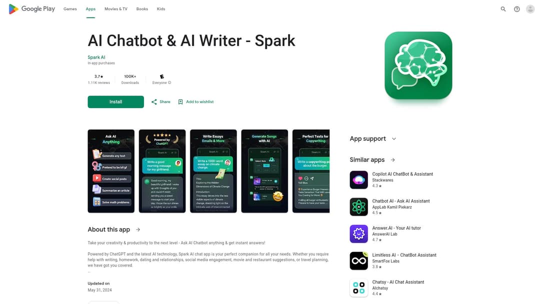 AI Chatbot & AI Writer - Spark