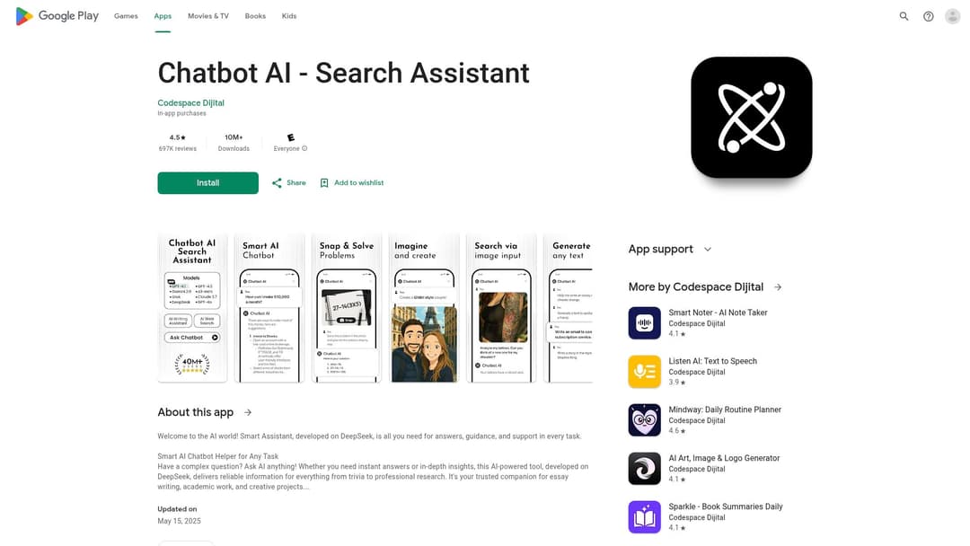 Chatbot AI - Search Assistant
