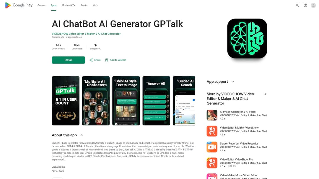 AI ChatBot AI Generator GPTalk