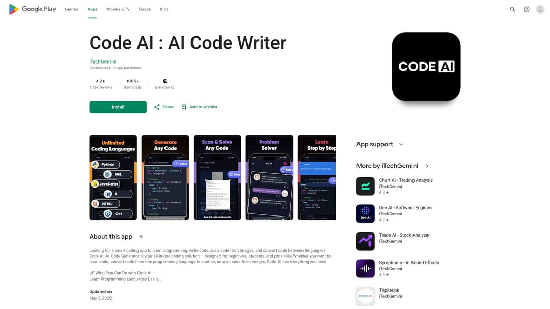 Code AI : AI Code Writer