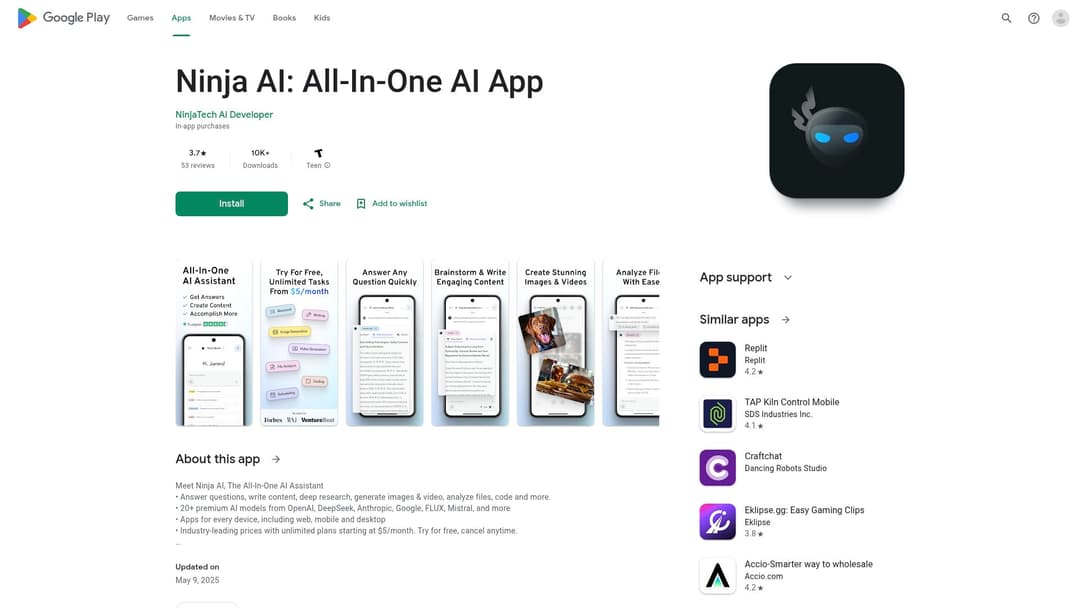 Ninja AI: All-In-One AI App