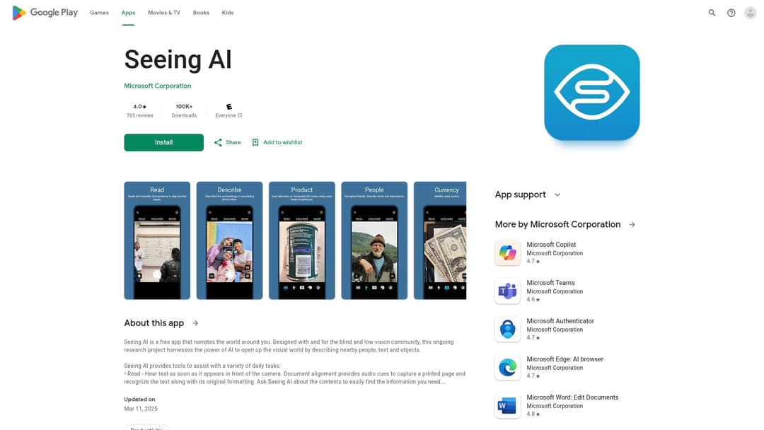 Seeing AI
