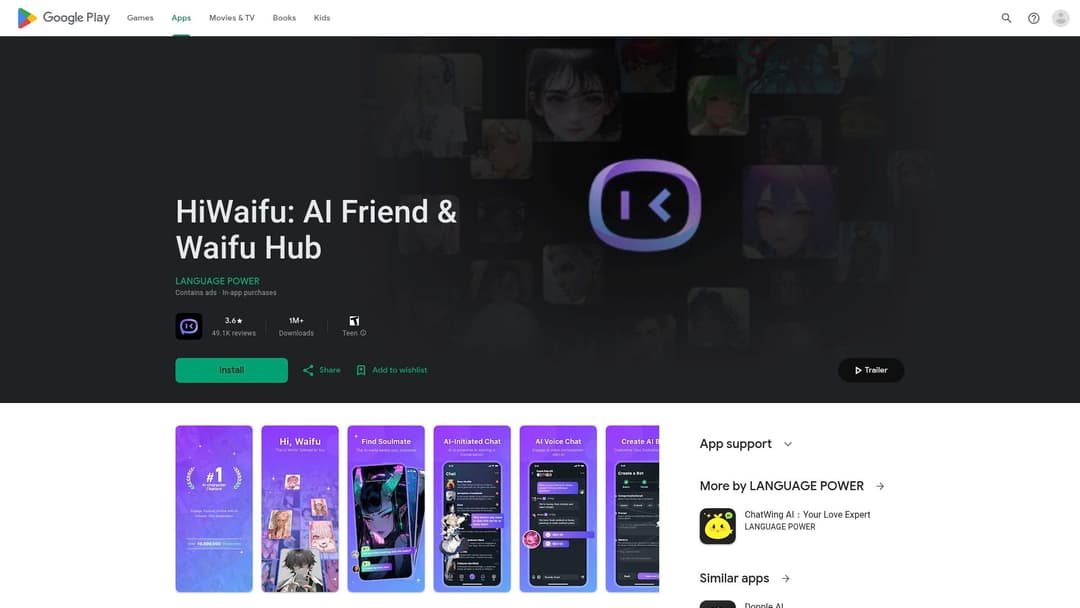 HiWaifu: AI Friend & Waifu Hub