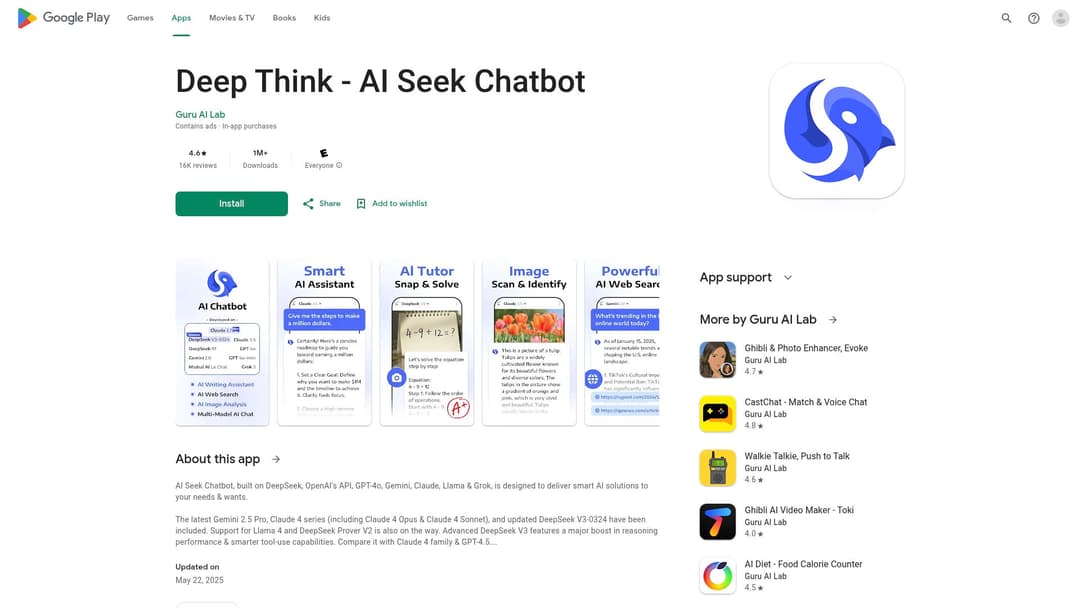 Deep Think - AI Seek Chatbot