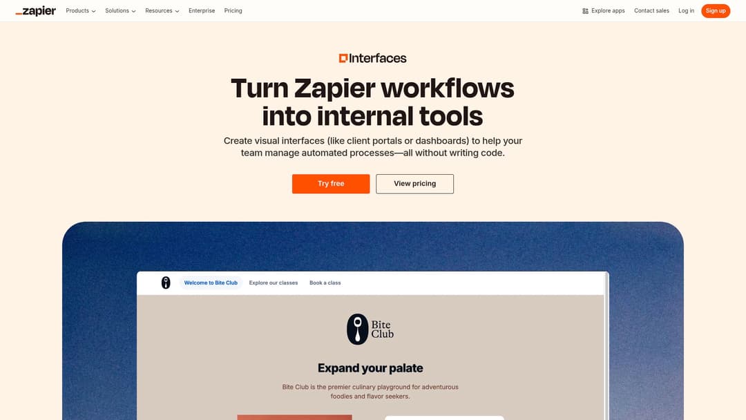 Zapier Interfaces