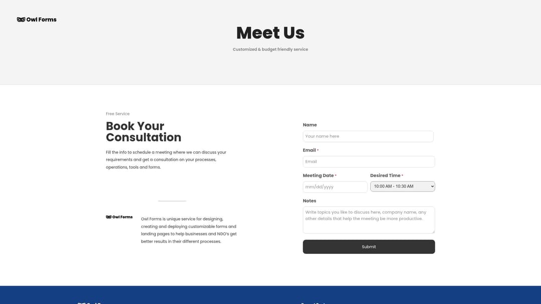 Book a Consultation