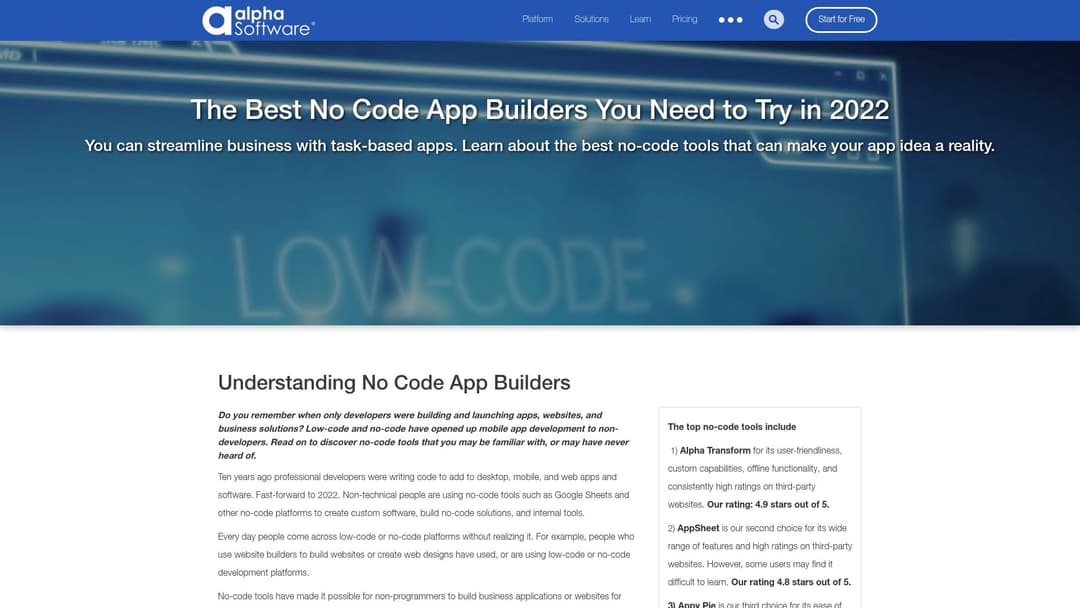 Alpha Software