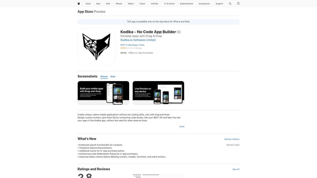 Kodika - No Code App Builder