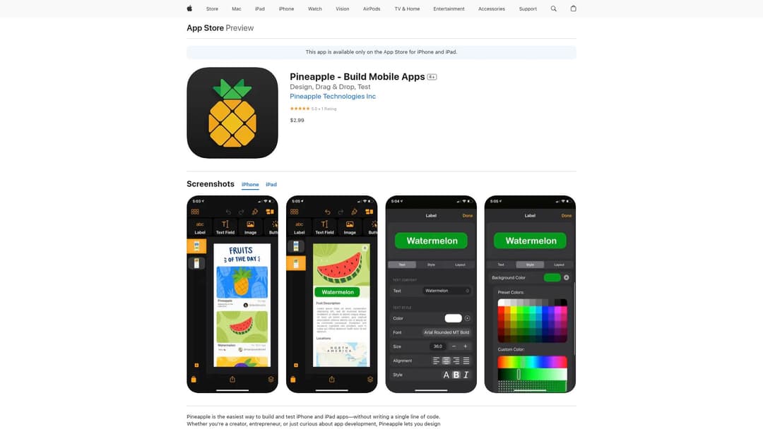 Pineapple - Build Mobile Apps