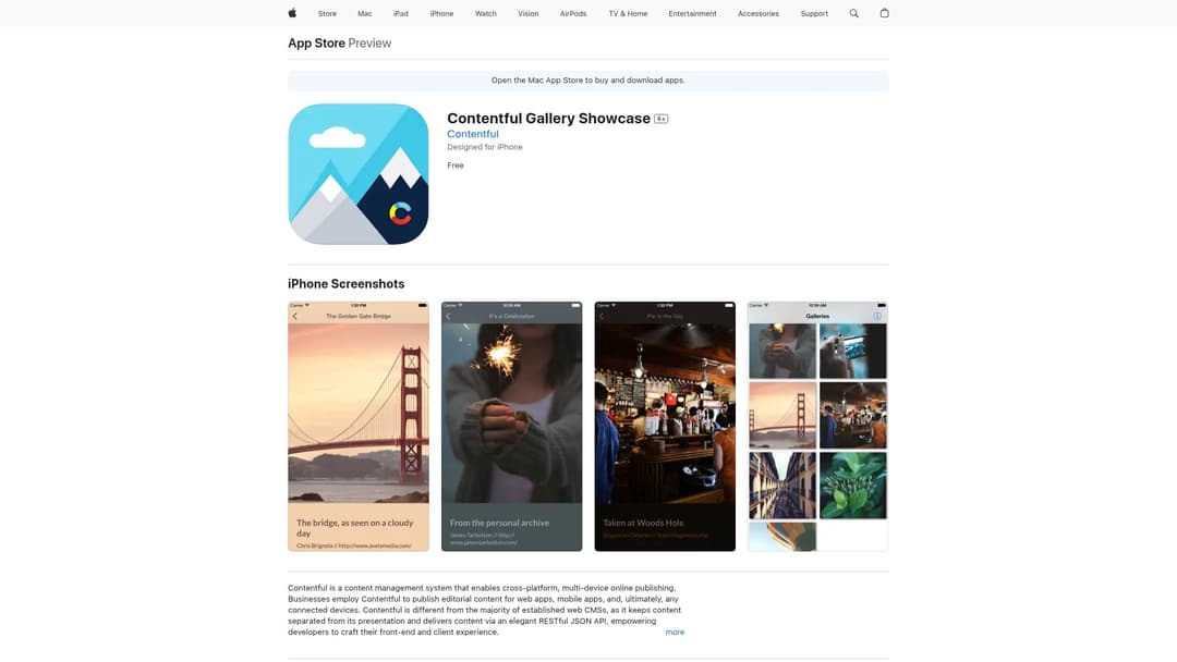 Contentful Gallery Showcase