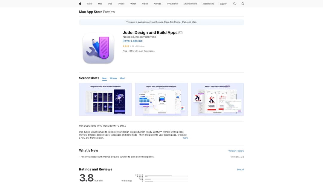 Judo: Design and Build Apps