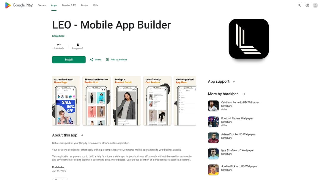 LEO - Mobile App Builder