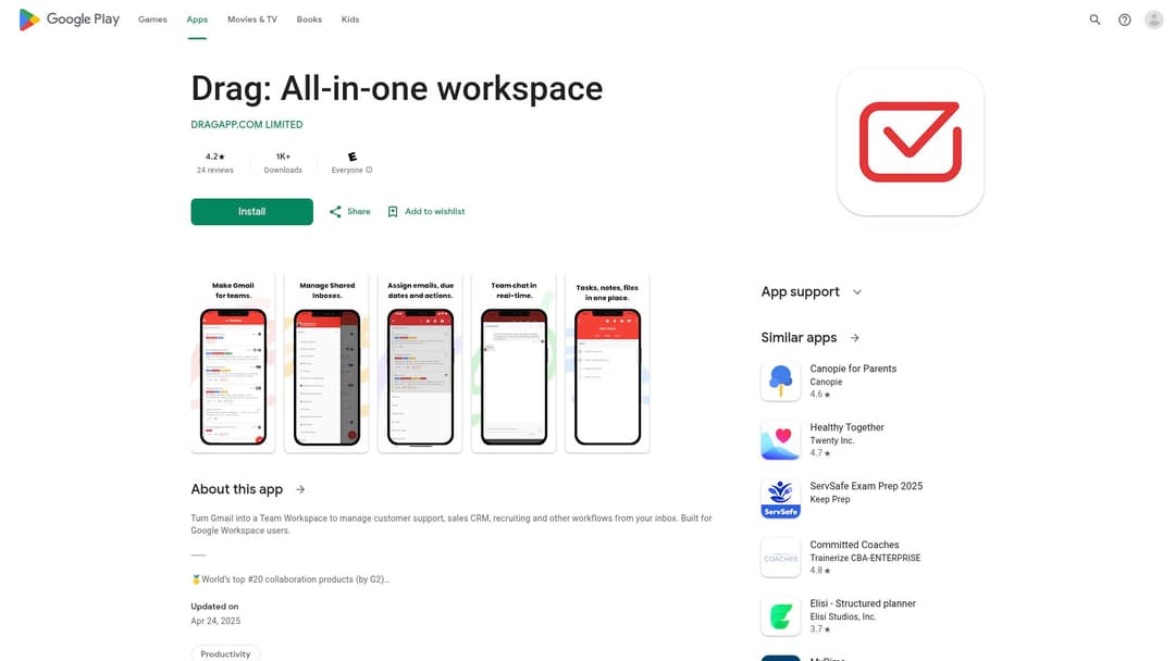 Drag: All-in-one workspace