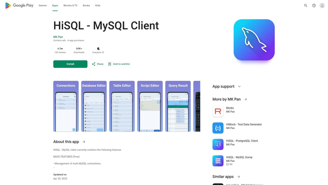 HiSQL - MySQL Client